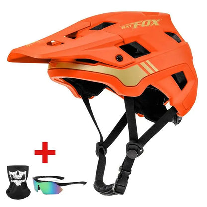 BATFOX Bike Helmet men's bicycle helmet MTB casco bicicleta Mountain bike casco ciclismo hombre Matte black cycling helmets-EXPROTAS