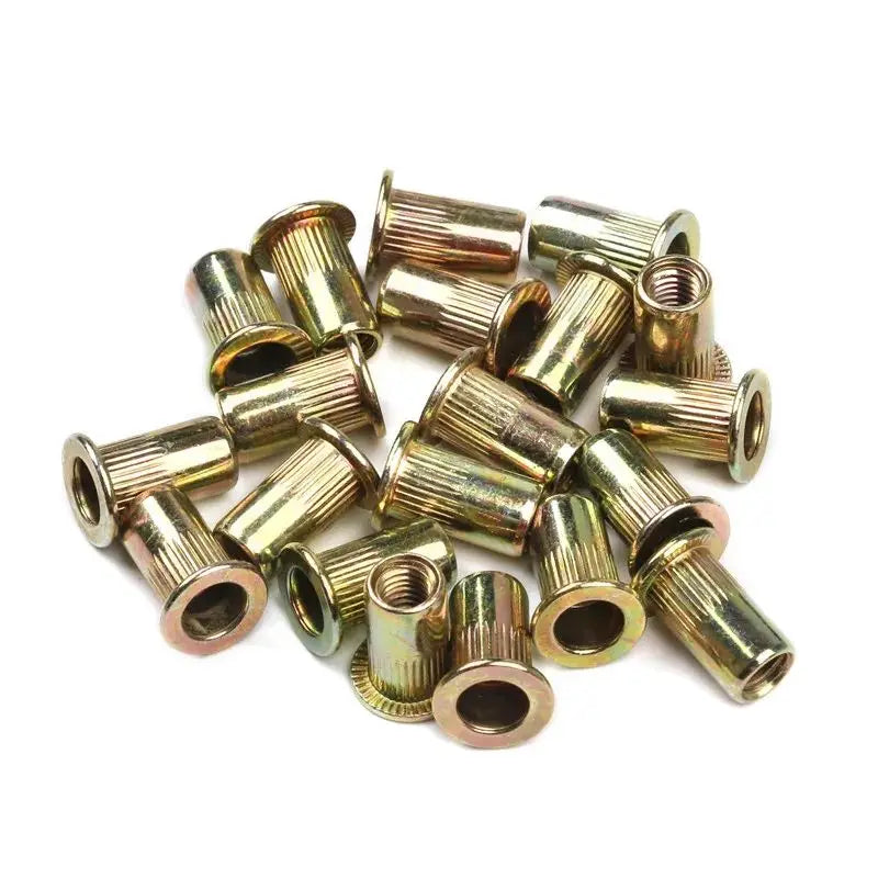 50PCS M3 M4 M5 M6 M8 M10 M12 Rivet Nuts Tools Carbon Steel Rivnuts Blindnuts Nuts Insert Rivet Multi Sizes Tools