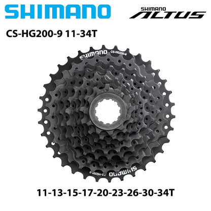 Shimano CS-HG200-9 9-Speed HG Cassette 12-28T to 12-36T - EXPROTAS