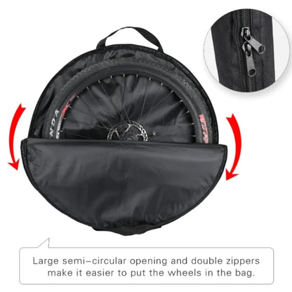 Waterproof 27" Bike Wheel Bag 420D Nylon Tire Pack Airplane Carry Cover