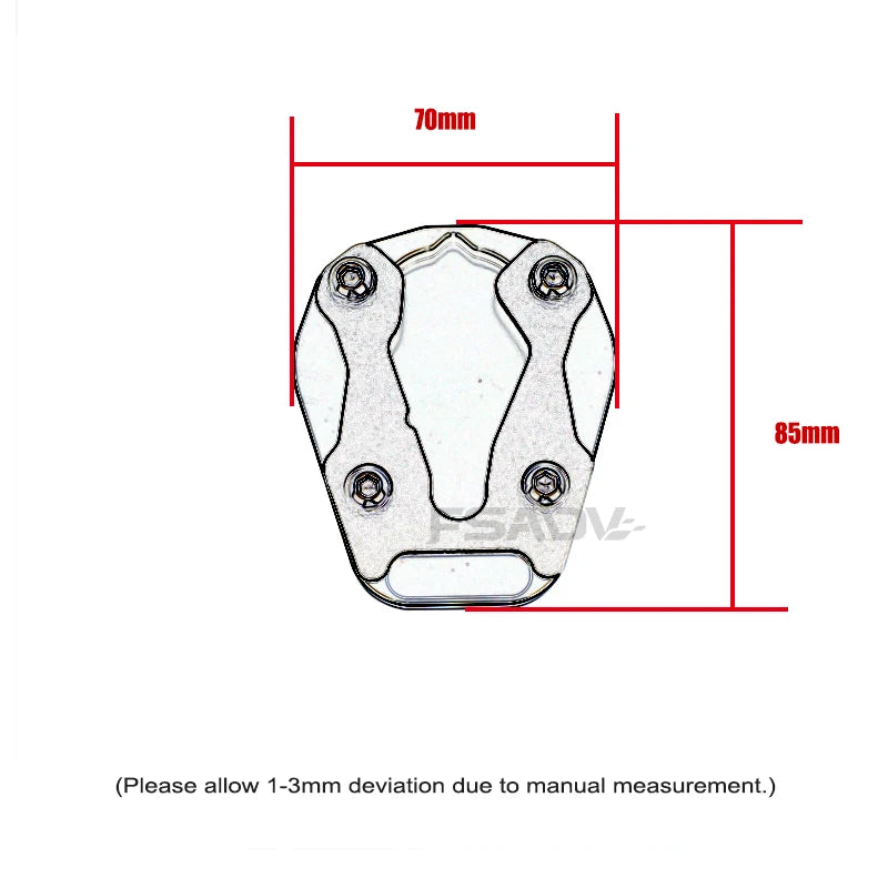 For CFMOTO 450MT MT450 CF 450 MT 2024-2025 Foot Side Stand Kickstand Extension Plate