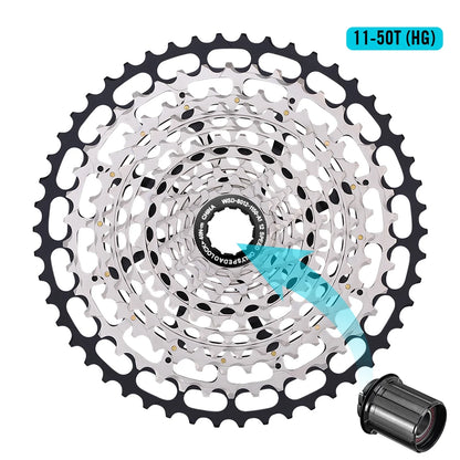 SPEDAO MTB Cassette 10–50T | 12-Speed XD Compatible Sprocket Steel Flywheel