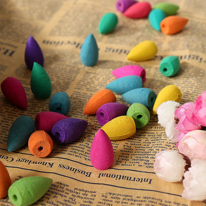 Incense Cones 50Pcs Mixed Natural Fragrance Scent Home Aromatherapy