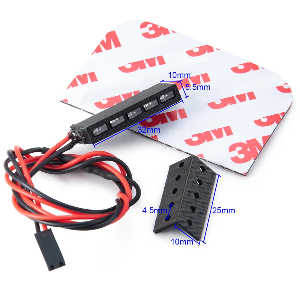 LED Light Bar 32/65mm for 1/10 RC Crawler Axial SCX10 TRX-4 D90