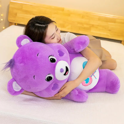 30CM Kawaii Bear Plush Toy Rainbow Soft Stuffed Doll Carebears Anime