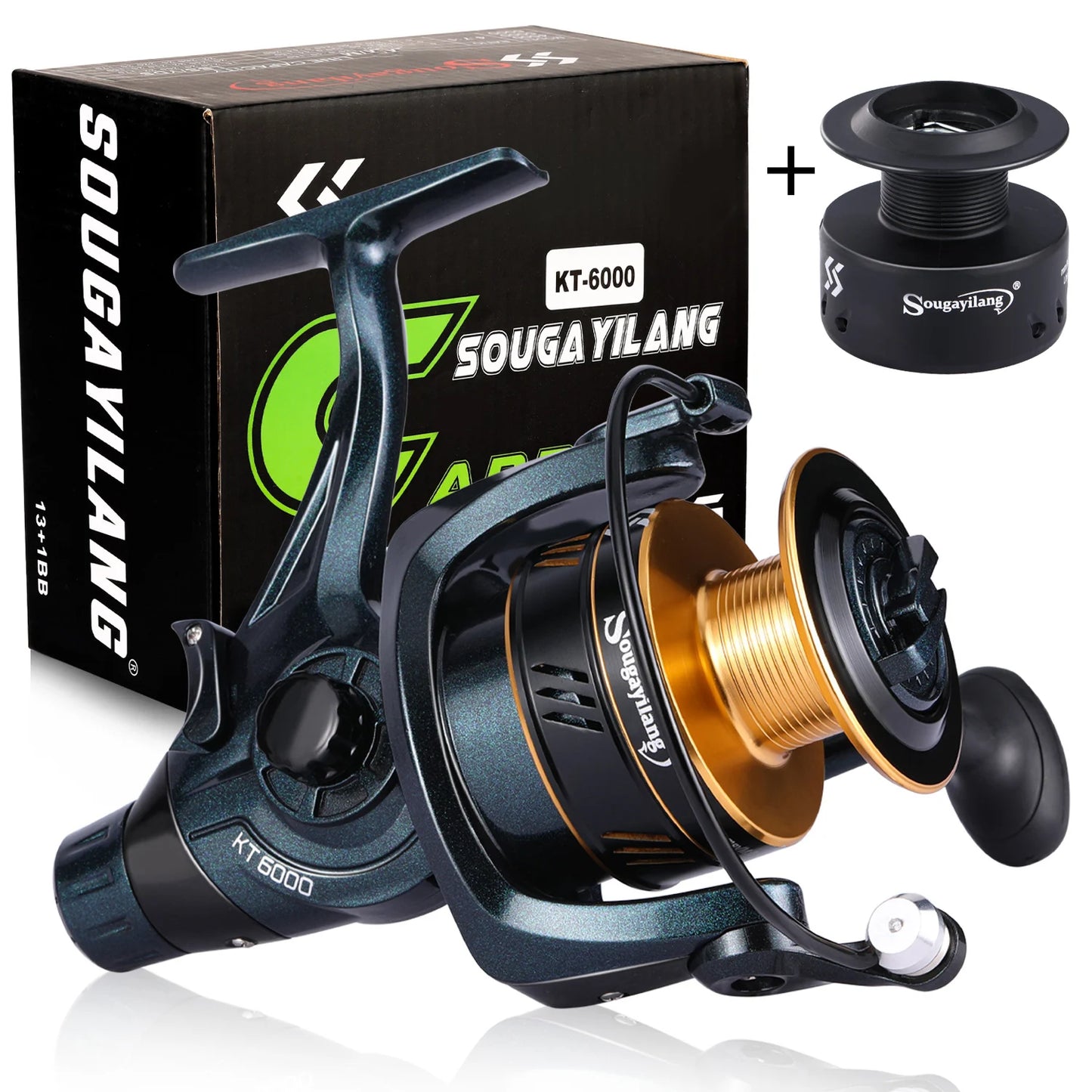 Spinning Fishing Reel 2000-6000 Series 13+1BB Sougayilang Saltwater Reel