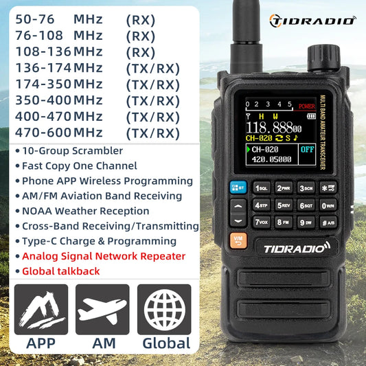 H3 Plus Walkie Talkie Bluetooth Intercom 2500mAh 3-5km Range Mobile App