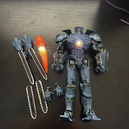 Pacific Rim Deluxe Light Edition Gipsy Danger Action Figure Limited Movable Obsidian Fury Mecha Model Children Birthday Gift-EXPROTAS