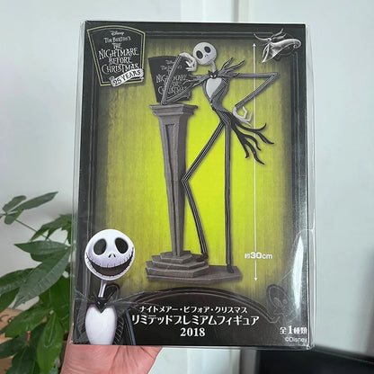 The Nightmare Before Christmas Jack Skellington Action Figure 12 Face Jack Jack Chair Special Version Model Toy Hallowen Present-EXPROTAS