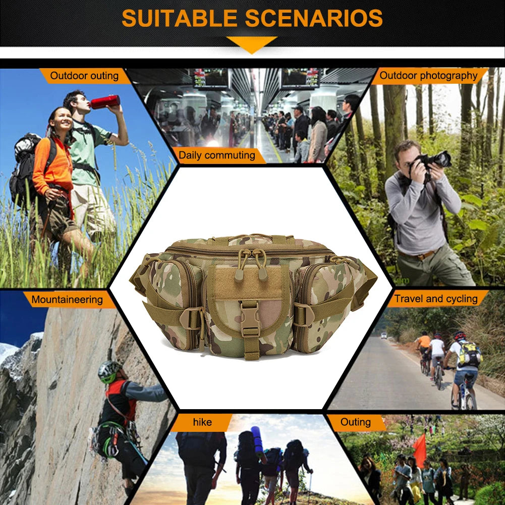 High Quality Fanny Pack Outdoor Sports Waist Bag for Hiking Camping Running