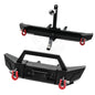 1/10 RC Crawler Metal Front & Rear Bumper Set w/ LED for Axial SCX10 III - EXPROTAS