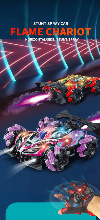 ZWN F1 RC Drift Car With Music Led Lights 2.4G Glove Gesture Radio Remote Control Stunt Cars 4WD Electric Children Toy vs Wltoys-EXPROTAS