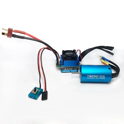 RC Motor ESC Brushless Combo for 1/10 1/8 Car Waterproof Parts