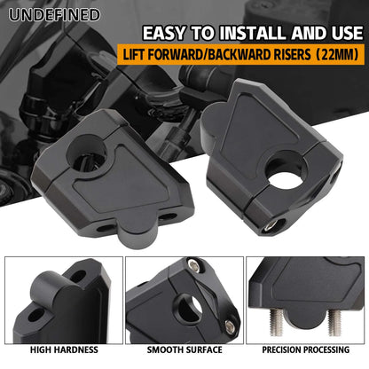 22mm 25mm 28mm Motorcycle Handlebar Riser Clamp Mount For Suzuki Kawasaki Yamaha