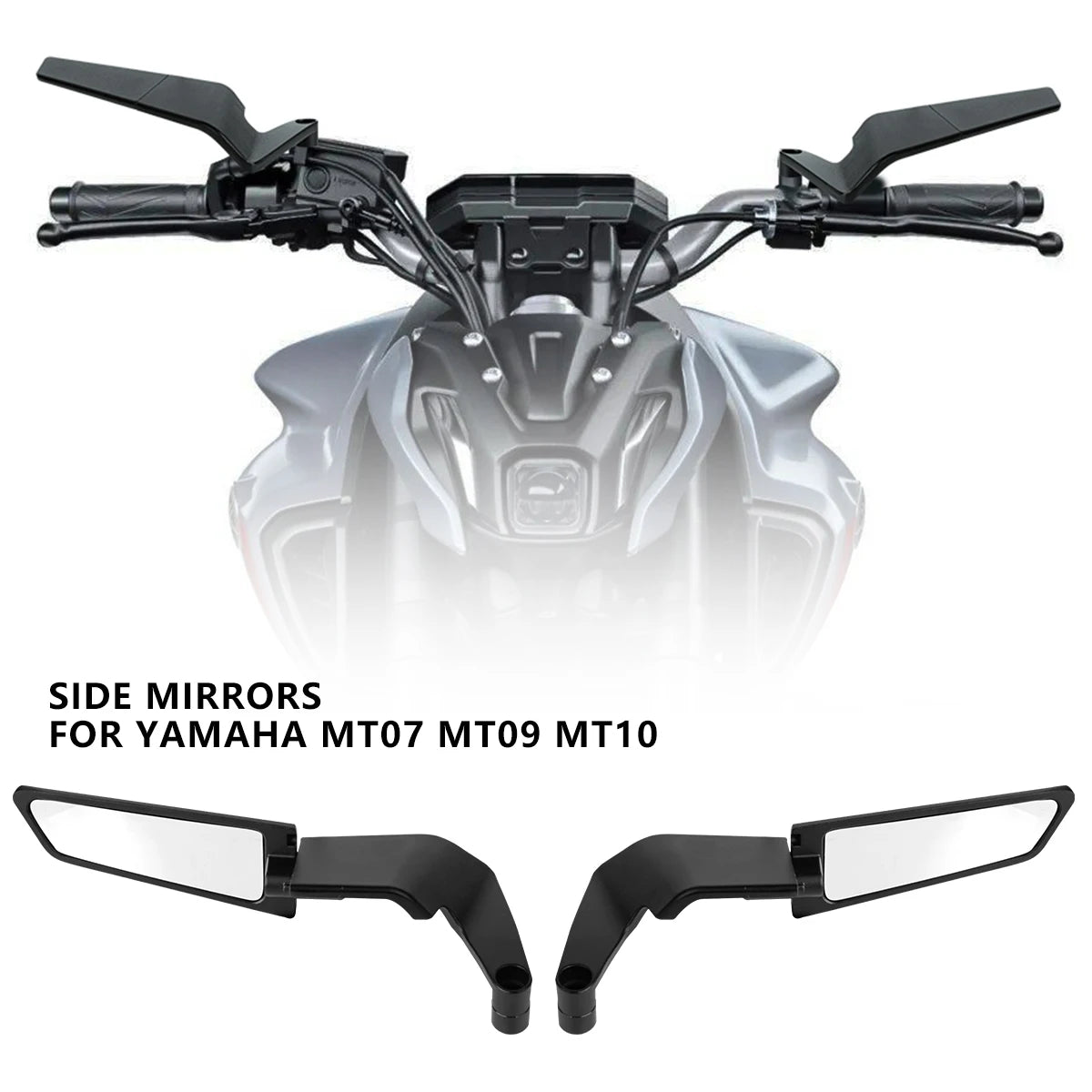 Motorcycle Accessories Mirrors Stealth Winglets Mirror To Rotate Adjustable Mirrors For YAMAHA MT 03 07 09 R1R3R7 XMAX KTM BMW