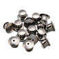 10/30/50pcs Locking Pin Backs Metal Badge Fasteners for Brooch Jewelry Making