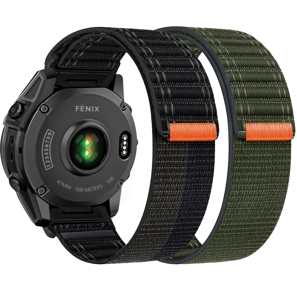 Nylon Strap for Garmin Fenix 8 7 6 5 QuickFit 20mm 22mm 26mm Watch Band