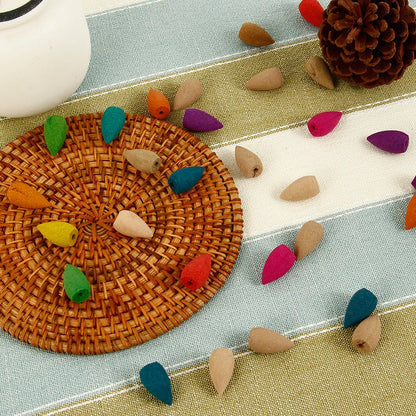 Incense Cones 50Pcs Mixed Natural Fragrance Scent Home Aromatherapy