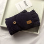 Knitted Fingerless Gloves Winter Warm Thermal Mittens for Men Women