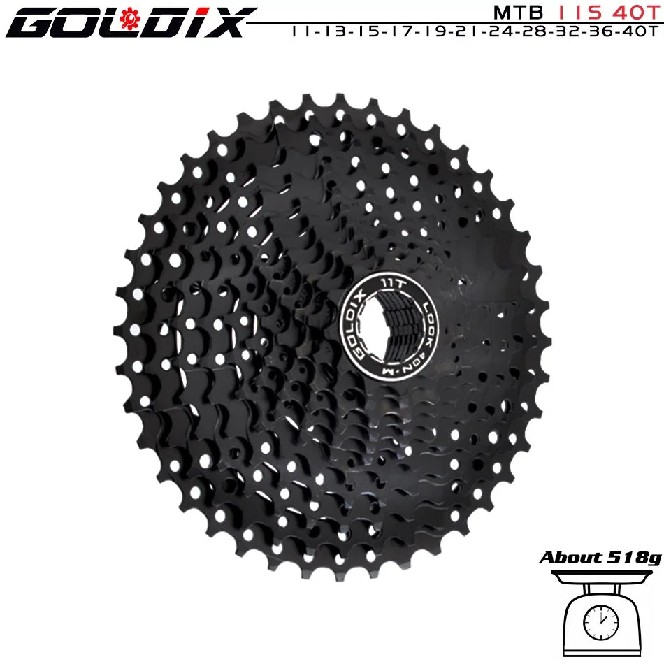 GOLDIX MTB Cassette | 8–12 Speed 40T–52T Freewheel Sprocket for Shimano/SRAM