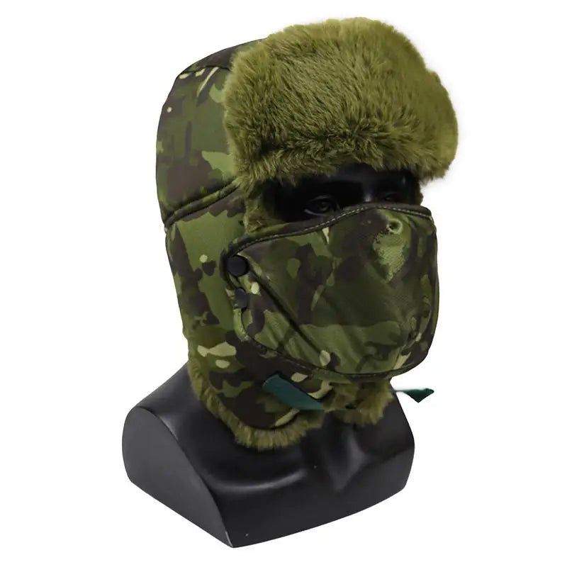 Outdoor Cycling Winter Hat for Men Women Thick Warm Windproof Snow Cap