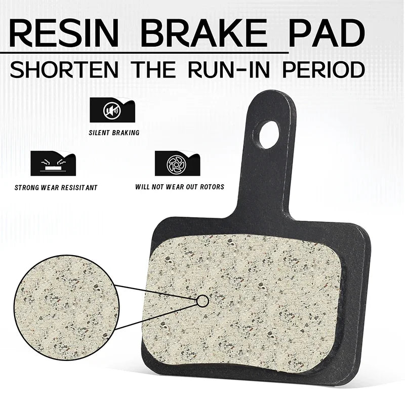 BUCKLOS Resin Disc Brake Pads for Shimano B01S B03S B05S MTB Hydraulic Bike