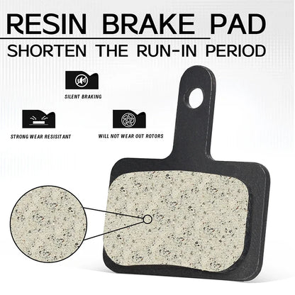 BUCKLOS Resin Disc Brake Pads for Shimano B01S B03S B05S MTB Hydraulic Bike