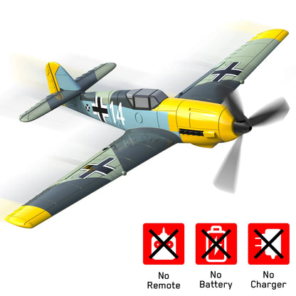 BF109 RC Plane 2.4G 4CH 400mm Wingspan One-key Aerobatic Remote Control Aircraft  RTF 761-11 EPP Foam RC Fighter-EXPROTAS