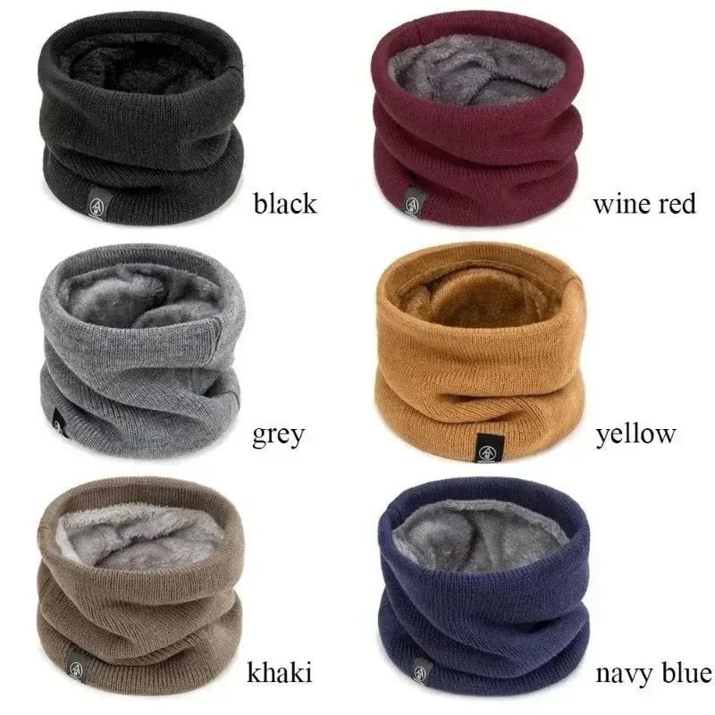 Men Face Cover Neck Warmer Scarf Winter Thermal Fleece for Women Ski