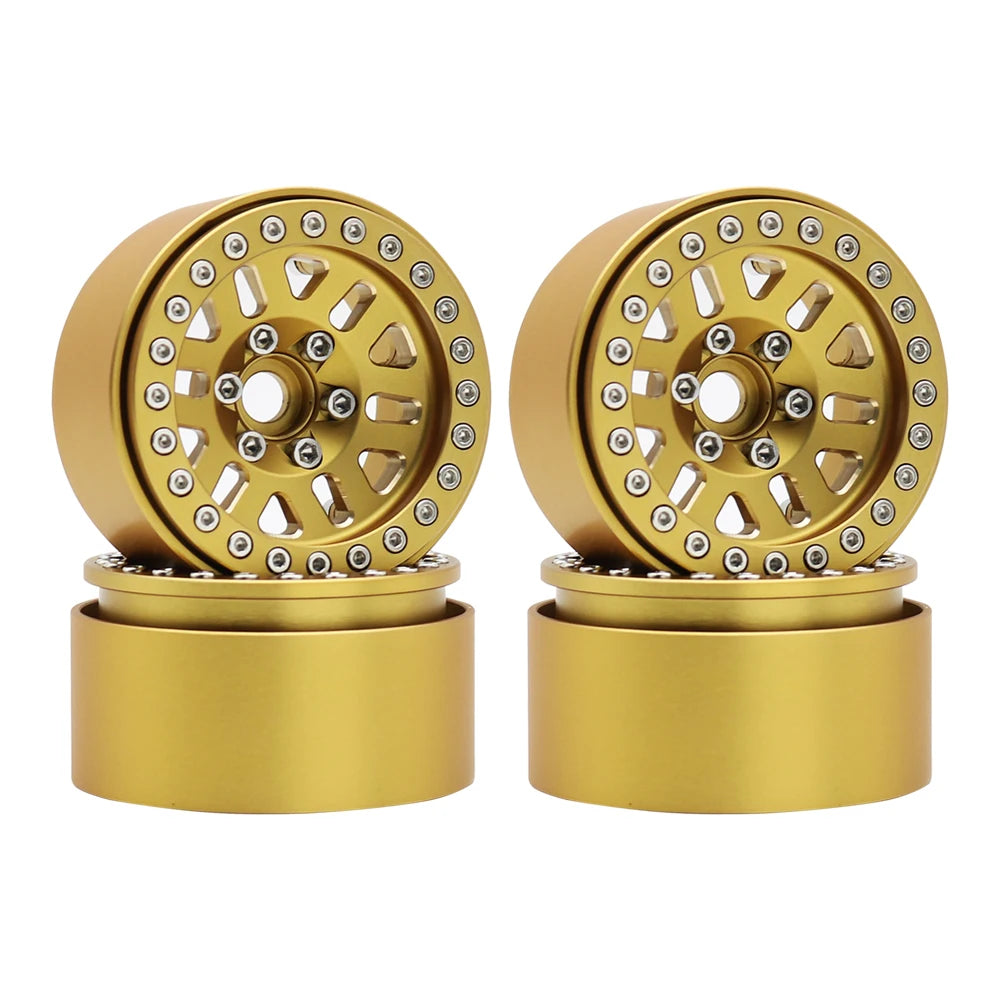 240g Brass 1.9" Beadlock Wheel Rim for 1/10 RC Crawler TRX4 TRX6 Axial SCX10 III - EXPROTAS