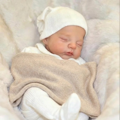 33cm Irys Silicone Reborn Baby Girl Doll Waterproof Open Mouth Painted Skin