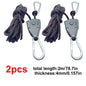 4mm Tent Rope Tightener Pulley Ratchet Hook for Camping Awning Canopy