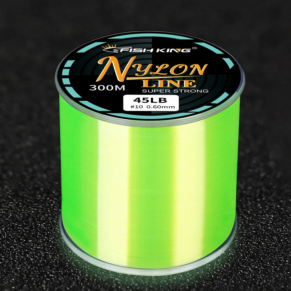 Monofilament Fishing Line 300M 0.50MM Nylon Carp Leaders Coated Wire
