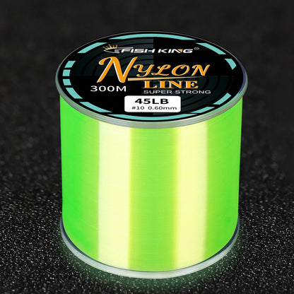 Monofilament Fishing Line 300M 0.50MM Nylon Carp Leaders Coated Wire
