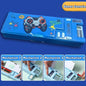 Double Layer Pencil Case with Calculator Sharpener Storage Box for School