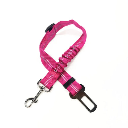 Adjustable Dog Car Seat Belt Harness Travel Safety Elastic Restraint Strap