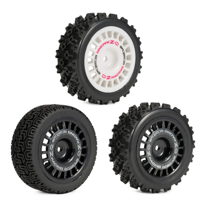 4Pcs Pre-Glued On Road RC Wheels Tyres 12mm Hex TT-01 TT-02 XV-01 WR8