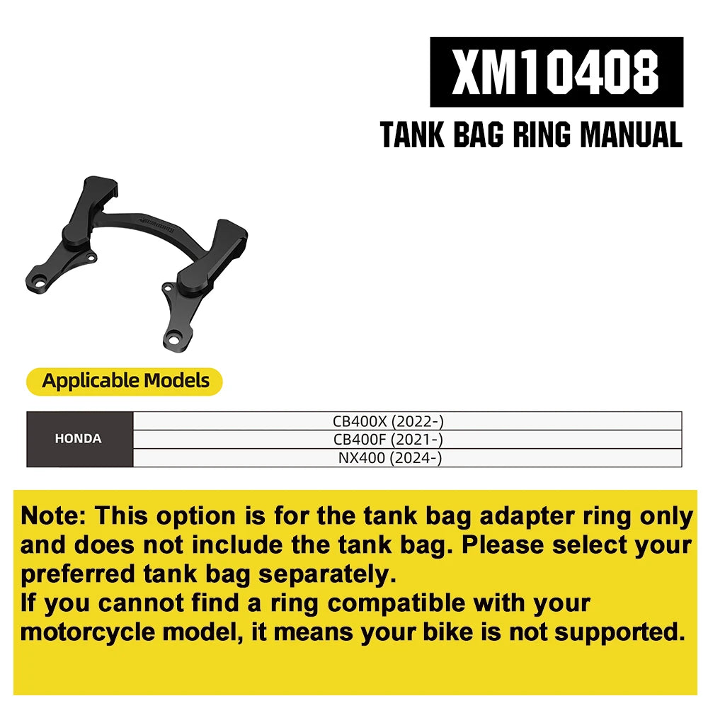 Rhinowalk 6.5L Magnetic Motorcycle Tank Bag Quick Release Rain Cover Universal