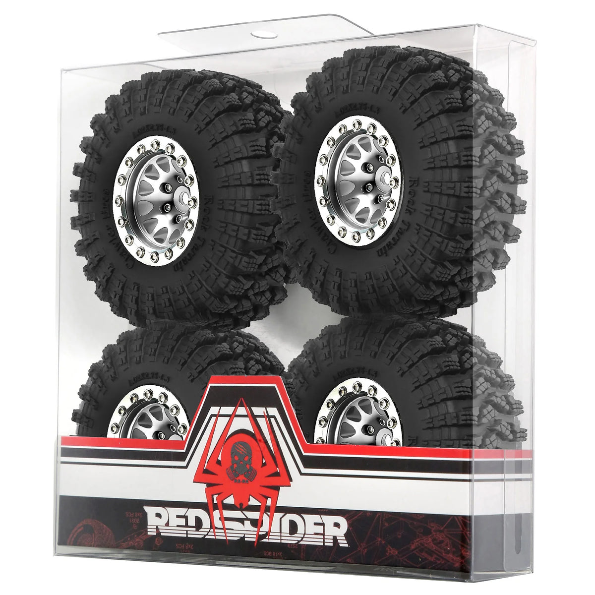 1.3 Beadlock Wheel Tires for 1/18 1/24 RC Crawler SCX24 AX24 TRX4M