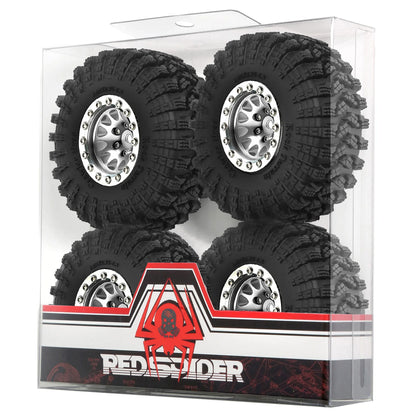 1.3 Beadlock Wheel Tires for 1/18 1/24 RC Crawler SCX24 AX24 TRX4M