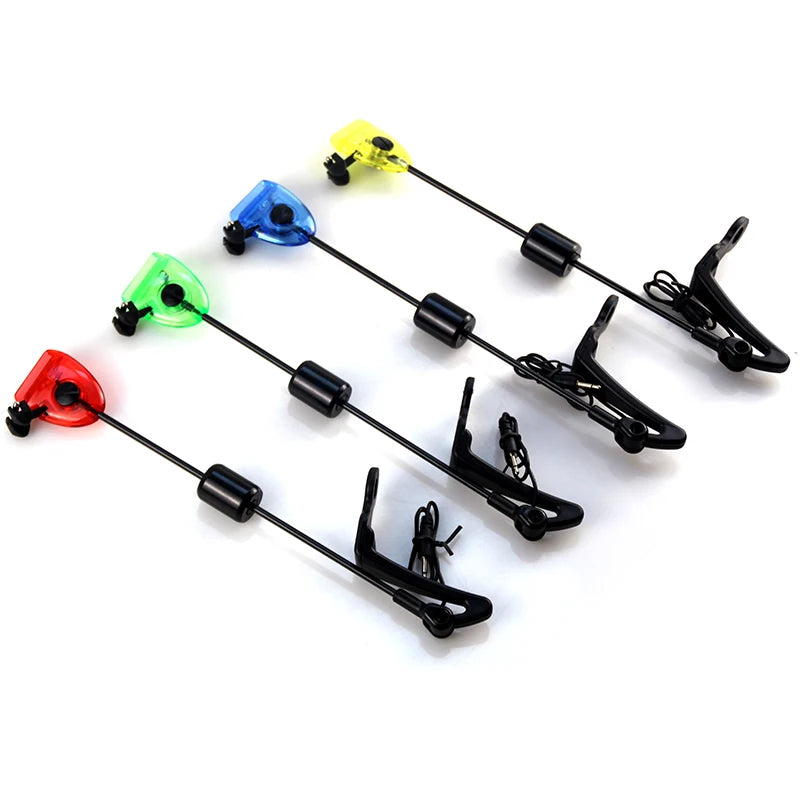Zipped Case Fishing Swingers Set LED Bite Indicators 4pcs Outdoor Tackle
