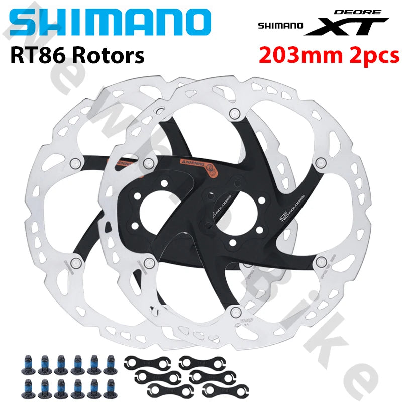 Shimano Deore XT RT86 6-Bolt Ice-Tech Disc Brake Rotor 160/180/203mm - EXPROTAS