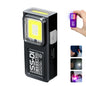 USB Rechargeable LED Work Light Mini Torch Magnetic Flashlight Camping