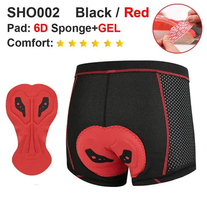 NEWBOLER Men’s Cycling Padded Underwear 5D Gel Breathable MTB Road Shorts - EXPROTAS