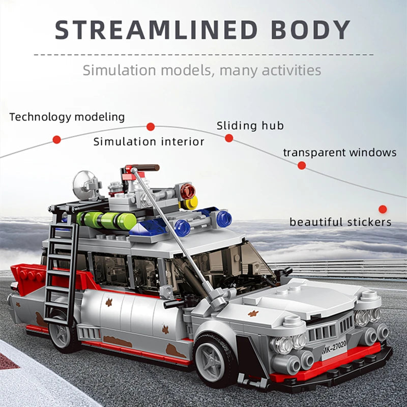 City High-Tech Supercar Building Blocks MOC Racing Vehicle Model Bricks Toy Gift