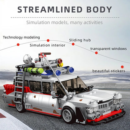 City High-Tech Supercar Building Blocks MOC Racing Vehicle Model Bricks Toy Gift