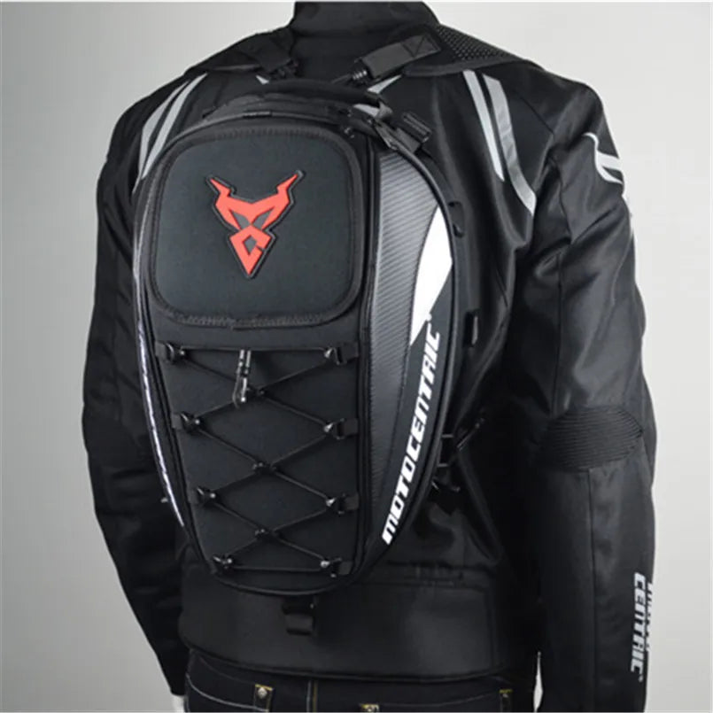 Back Seat Bags Waterproof Helmet Bag for Motorbike 43x29x20cm