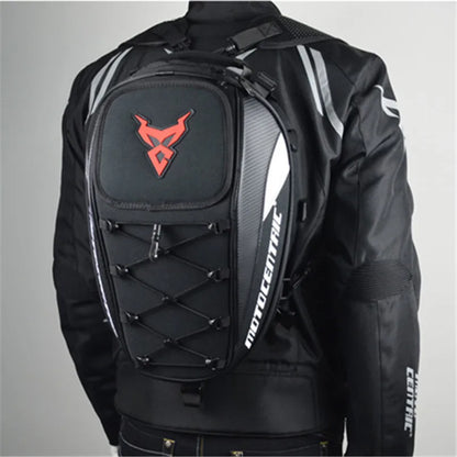 Back Seat Bags Waterproof Helmet Bag for Motorbike 43x29x20cm