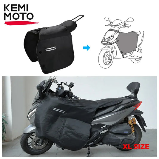 KEMiMOTO Knee Warmer Protector Leg Cover For Scooters Motorcycle Winter Quilt Windproof Water Repellent For Honda For Vespa-EXPROTAS