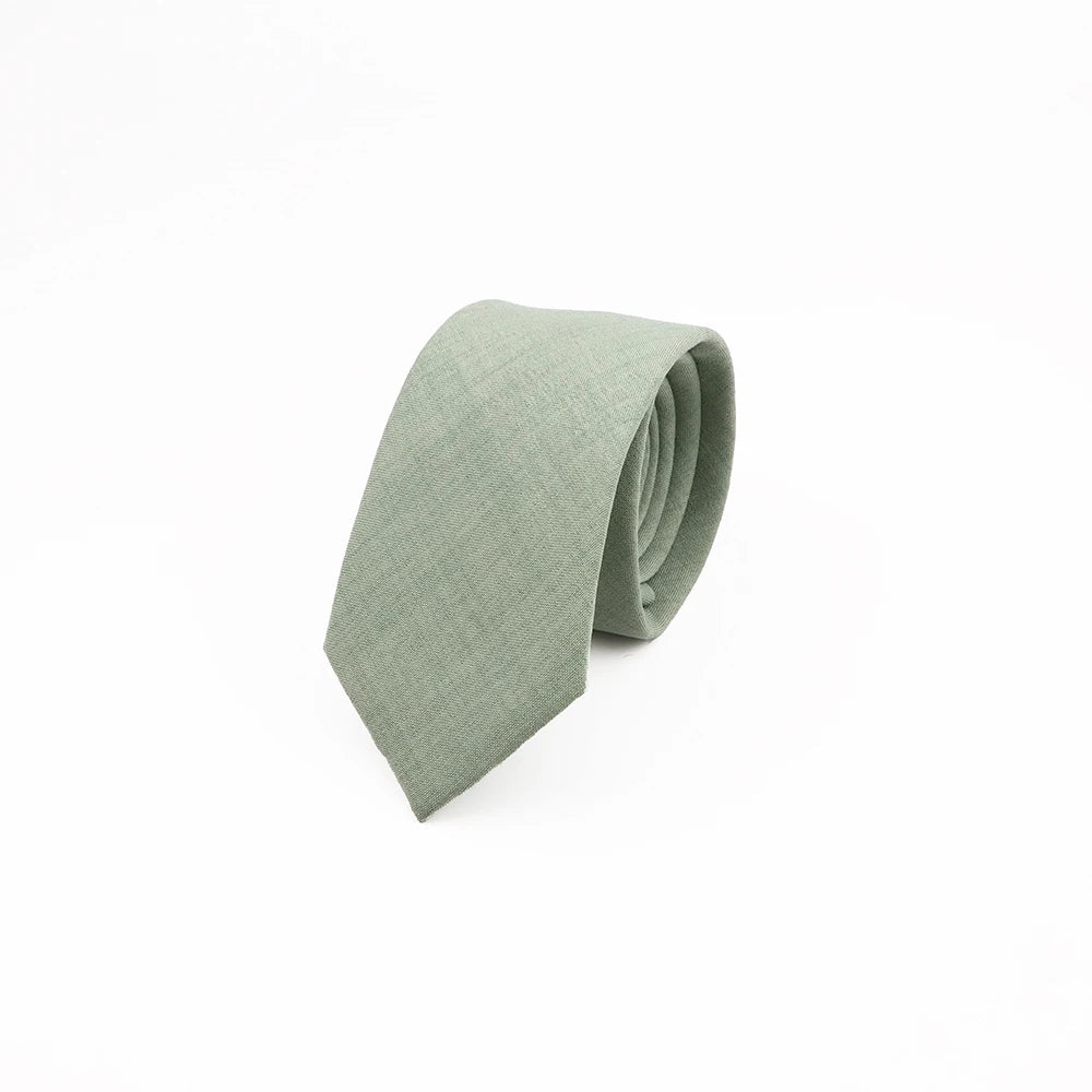 Mens Slim Solid Colour Tie 6.5cm Wedding Party Classic Necktie